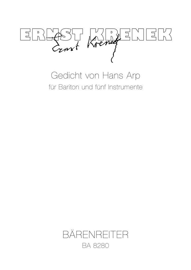 Gedicht von Hans Arp